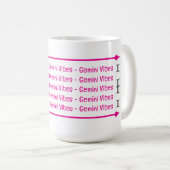 Gemini Vibes Tasse (VorderseiteRechts)