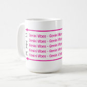 Gemini Vibes Tasse (Vorderseite Links)