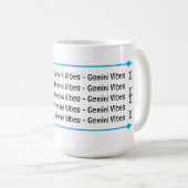 Gemini Vibes Tasse (VorderseiteRechts)