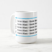 Gemini Vibes Tasse (Vorderseite Links)