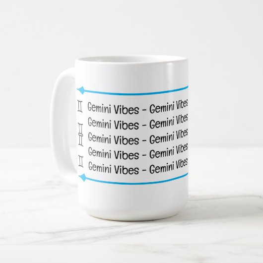 Gemini Vibes Tasse (Vorderseite Links)