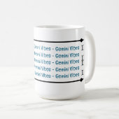 Gemini Vibes Tasse (VorderseiteRechts)
