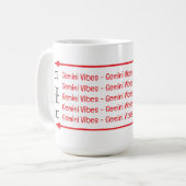 Gemini Vibes Tasse (Vorderseite Links)