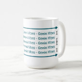 Gemini Vibes Tasse (VorderseiteRechts)