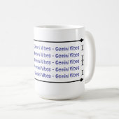 Gemini Vibes Tasse (VorderseiteRechts)