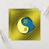 Gemini & Water Dragon Karte (Vorderseite/Rückseite Beispiel)