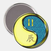 Gemini & Water Dragon Magnet (Vorderseite/Rückseite)