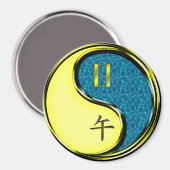 Gemini & Water Horse Magnet (Vorderseite/Rückseite)