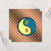 Gemini & Water Runder Karte (Vorderseite/Rückseite Beispiel)