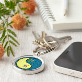 Gemini & Water Runder Schlüsselanhänger (Seite)