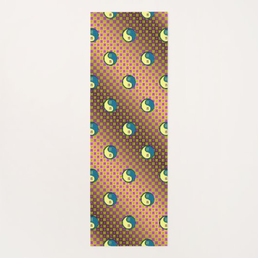 Gemini & Water Runder Yogamatte (Rückseite)