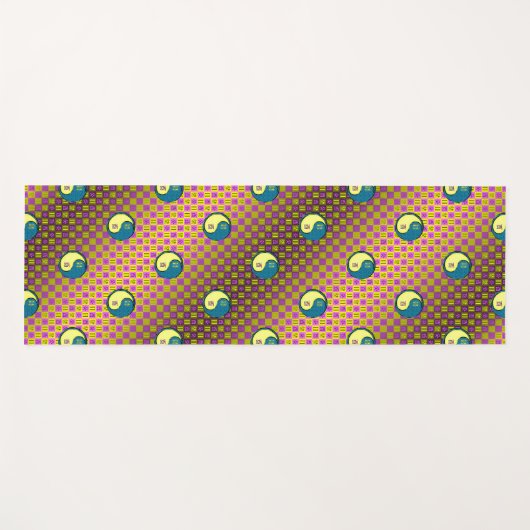 Gemini & Water Runder Yogamatte (Vorderseite (Horizontal))