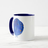 Gemini Watercolor Night Sky Constellation Zodiac Tasse (Vorderseite Links)