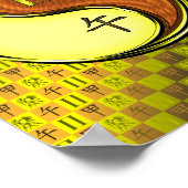 Gemini & Wood Horse Poster (Ecke)