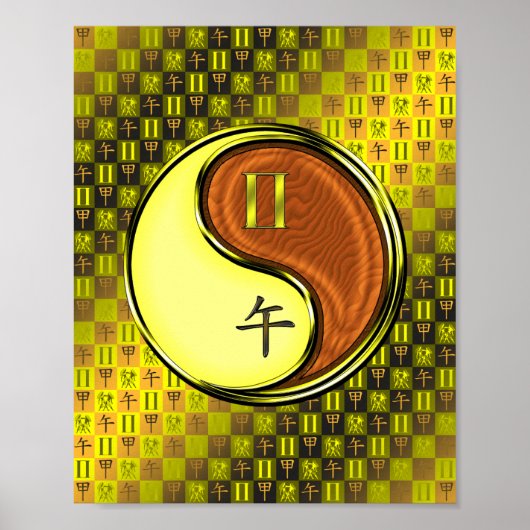 Gemini & Wood Horse Poster (Vorne)