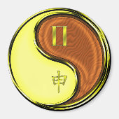 Gemini & Wood Monkey Magnet (Vorne)