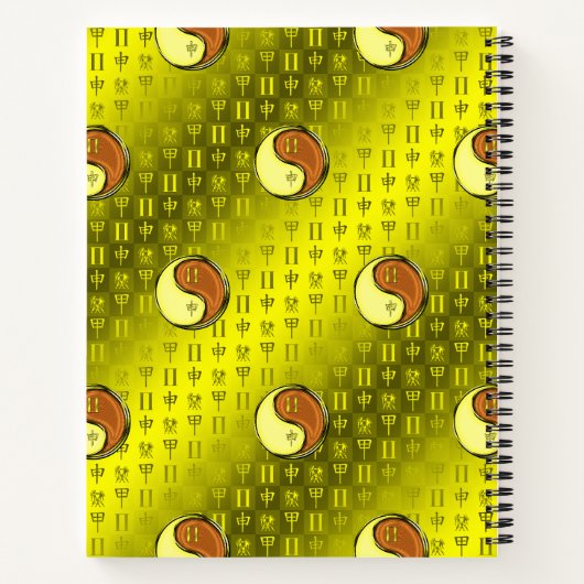 Gemini & Wood Monkey Notizblock (Rückseite)