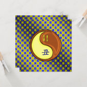 Gemini & Wood Ox Karte (Vorderseite/Rückseite Beispiel)