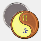 Gemini & Wood Ox Magnet (Vorderseite/Rückseite)