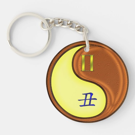 Gemini & Wood Ox Schlüsselanhänger (Vorderseite)