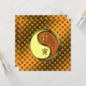 Gemini & Wood Tiger Karte (Vorderseite/Rückseite Beispiel)