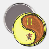 Gemini & Wood Tiger Magnet (Vorderseite/Rückseite)