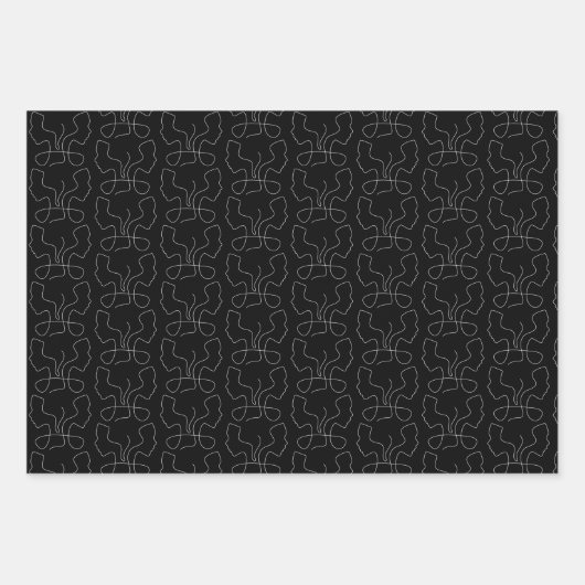 ⭐ Gemini Wrapping Paper | SET 3 Geschenkpapier Set (Vorderseite)