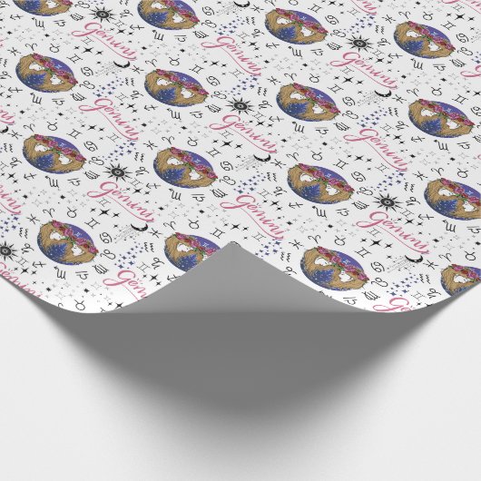 Gemini-Wrapping-Papier Geschenkpapier (Ecke)