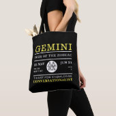 Gemini-Zeichen des Zodiaks, astrologisch Tasche (Von Nahem)