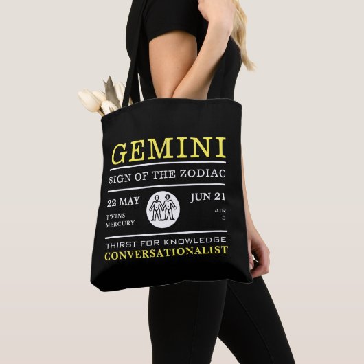 Gemini-Zeichen des Zodiaks, astrologisch Tasche (Von Nahem)