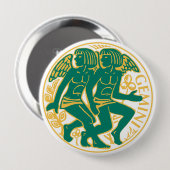 Gemini-Zeichen des Zodiaks auf Button (Vorne & Hinten)