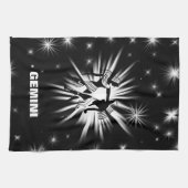 Gemini-Zeichen Geschirrtuch (Horizontal)