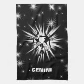 Gemini-Zeichen Geschirrtuch (Vertikal)