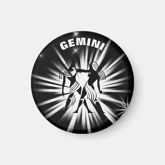Gemini-Zeichen Magnet (Vorne)