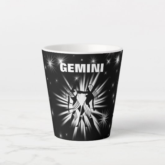 Gemini-Zeichen Milchtasse (Vorderseite)