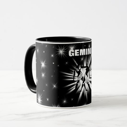 Gemini-Zeichen Tasse (Vorderseite Links)
