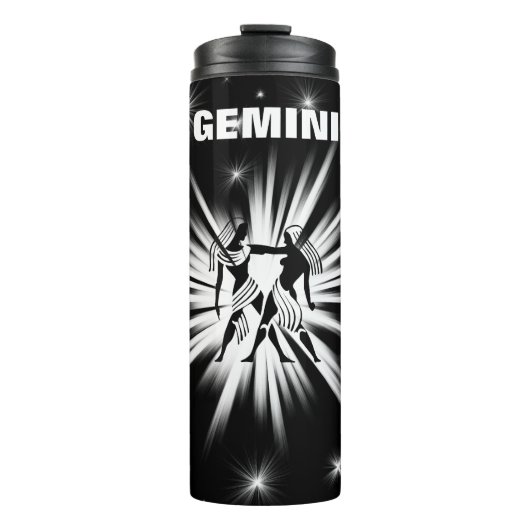 Gemini-Zeichen Thermosbecher (Vorderseite)