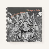 Gemini Zodiac Anime Creative Square Journal Notizblock (Vorderseite)