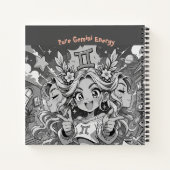 Gemini Zodiac Anime Creative Square Journal Notizblock (Rückseite)