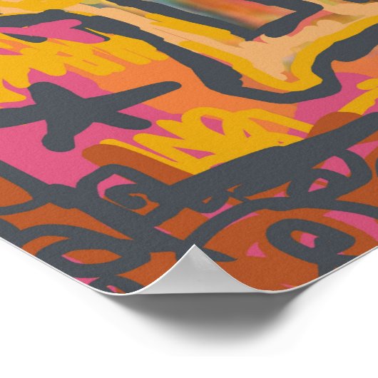 Gemini Zodiac Art Poster (Ecke)