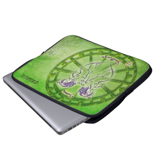 Gemini Zodiac Astrologie Design Laptopschutzhülle (Vorne Knopf)
