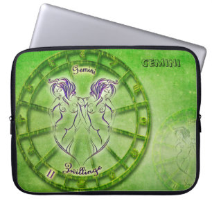 Gemini Zodiac Astrologie Design Laptopschutzhülle