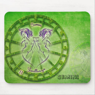 Gemini Zodiac Astrologie Design Mousepad