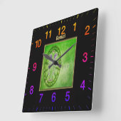 Gemini Zodiac Astrologie Design Quadratische Wanduhr (Winkel)