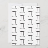 GEMINI Zodiac Astrologie Mai Juni Geburtstagsparte Einladung (Rückseite)