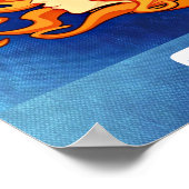 Gemini Zodiac Astrologie Symbol Poster (Ecke)