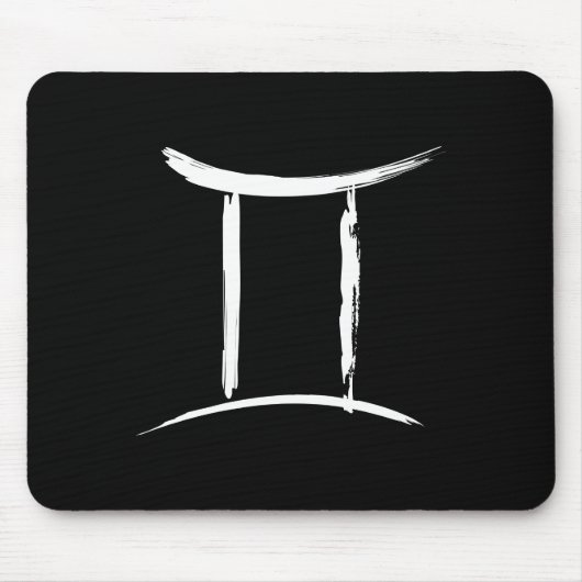 GEMINI Zodiac Astrologie Zeichen Mai Juni Geburtst Mousepad (Vorne)