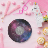 Gemini Zodiac Astrologisches Zeichen - Planet Merk Pappteller (Party)