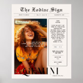 Gemini | Zodiac Astrology Foto Newspapier Poster (Vorne)