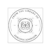 Gemini Zodiac aus der Bibliothek des benutzerdefin Gummistempel (Prägung)